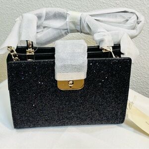 Kate Spade Black Glitter Crossbody Bag